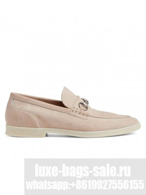 Gucci Men's Loafer With Horsebit 782672 Cream