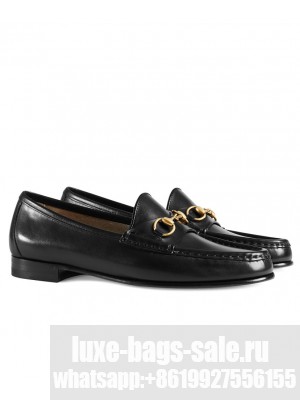 Gucci Women's 1953 Horsebit Loafer In Leather 309701 Black