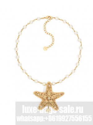 Christian Dior Cabinet de Curiosites Short Necklace Golden