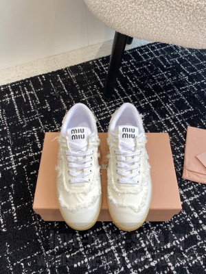 Miu Miu Denim sneakers White