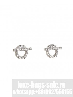 Hermes Women's Finesse Earrings Silver