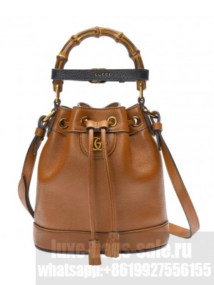 Gucci Diana Mini Bucket Bag 724667 Coffee