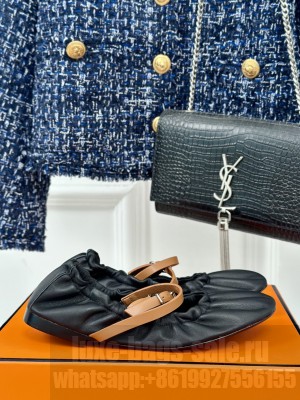 Hermes Jolly ballet flat black