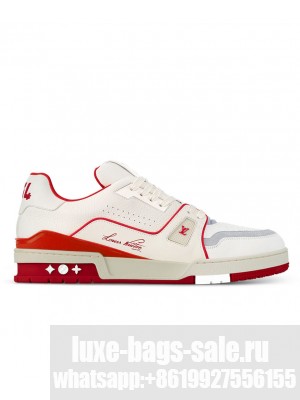 Louis Vuitton Unisex LV Trainer Sneaker 1ABFBE Red