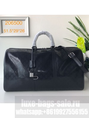 Gucci GG Canvas Carry-on Duffle Travel Bag 206500 Black Collection