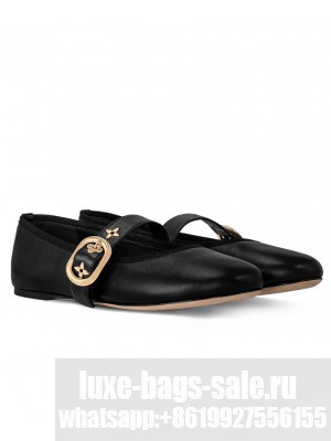 Louis Vuitton Women's Romy Flat Ballerina 1AGVH9 Black