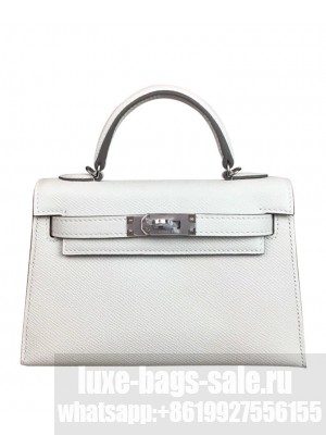 Hermes Kelly Bag 19 Epsom Leather White