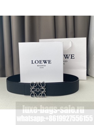 Loewe Reversible Width 38mm Leather Belt With Anagram Buckle 031