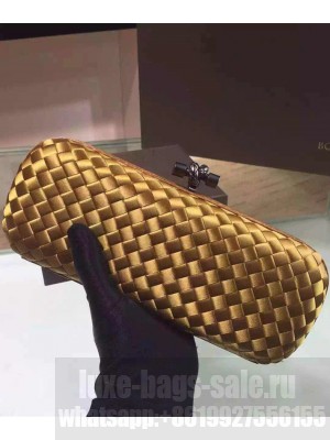 Bottega Veneta stretch knot clutch 8651# bronze