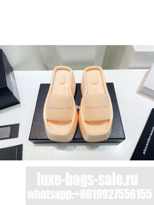 Alexander Wang Fabric Platform Wedge Slide Sandals  2022 Collection