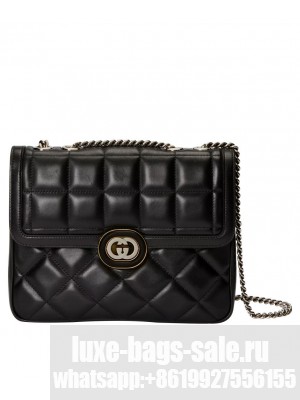 Gucci Deco Small Shoulder Bag 740834 Black