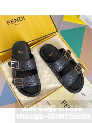 Fendi Feel Unisex Flat Slide Sandals 02