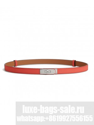 Hermes Kelly 20 Belt Red