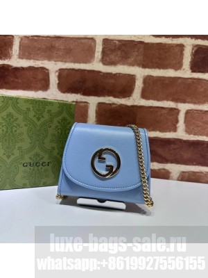 Gucci Blondie card case wallet GG 725219 blue