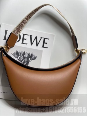 Loewe Original Leather Shoulder Handbag 3073 Brown