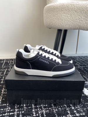 Chanel Cotton Sneaker G46076 Black 01 2025
