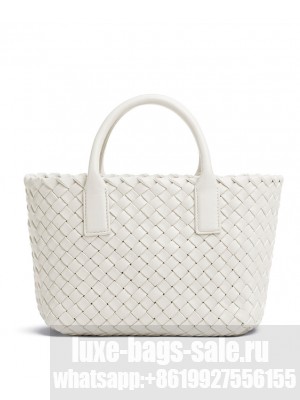 Bottega Veneta Mini Cabat Cream