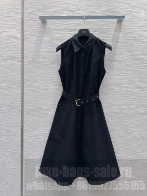 Dior Sleeveless Dress Black 2025