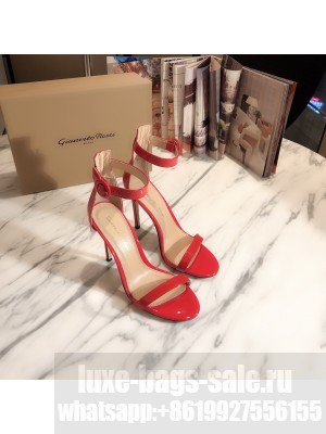GIANVITO ROSSI PORTOFINO 105 red Adjustable ankle strap Sandals Spring/Summer 2021 Collection