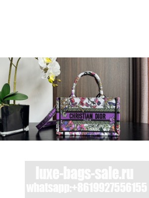 Mini Dior Book Tote 4 Saisons Ete Soleil Embroidery S5573CRG