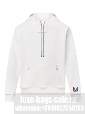 Louis Vuitton Women's Signature Cotton Hoodie White