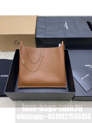 Saint Laurent SHOPPING SAINT LAURENT IN BOX LEATHER 804483 brown