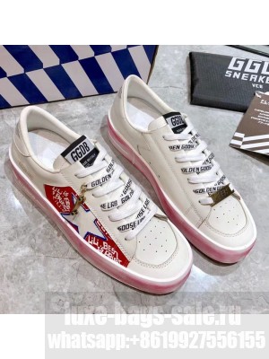 Golden Goose Graffiti White Calfskin Sneaker Red Spring/Summer 2021 Collection 30