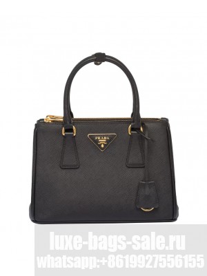 Prada Small Prada Galleria Saffiano Leather bag 1BA896 Black