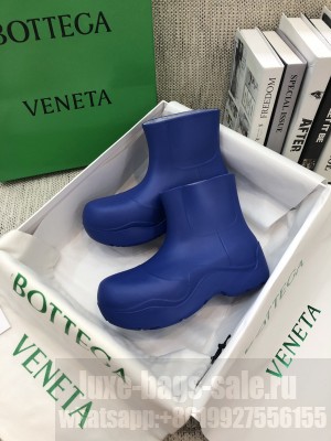 Bottega Veneta PUDDLE Biodegradable rubber blue ankle boots 2021 Collection