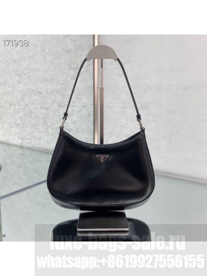 Prada Hobo Bag 28cm 6100 Calfskin Leather Cruise 2021 Collection, Black