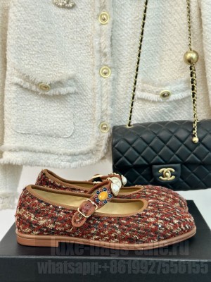 Chanel Tweeds & Fabrics Mary Jane Multicolor