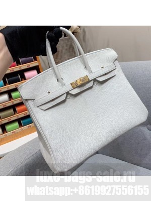 Hermes Birkin 25cm Bag in Original Togo Leather White