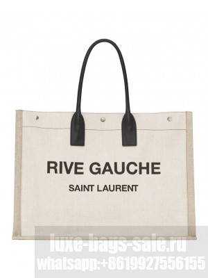 Saint Laurent Rive Gauche Tote Bag 509415 Cream