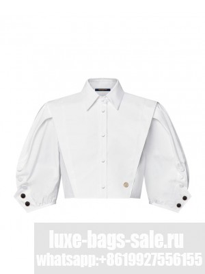 Louis Vuitton Women's Puff-Sleeve Blouse White