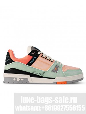 Louis Vuitton Unisex LV Trainer Sneaker 1ACEFZ Orange