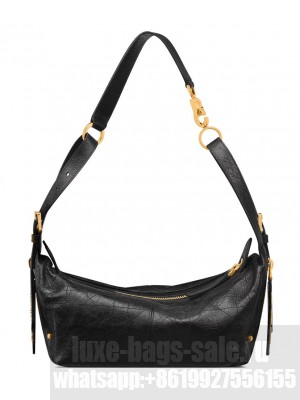 Christian Dior Small D-Journey Bag in Shiny Goatskin Black