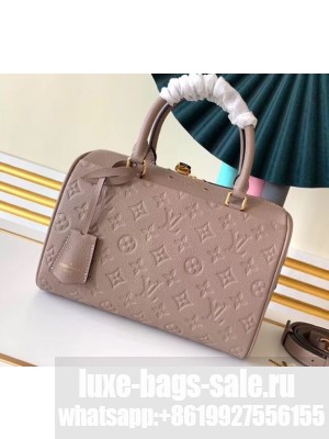 Louis Vuitton Monogram Empreinte Leather Speedy Bandouliere 25 Bag Galet