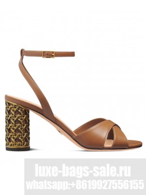 Christian Dior Women's Icon Heeled Sandal Coffee