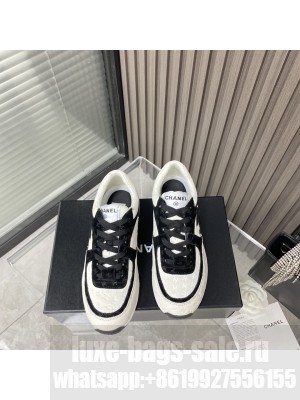 Chanel G39597 Suede Calfskin Black & White 2023SS