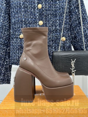 Naked Wolfe Sugar Brown Platform Booties