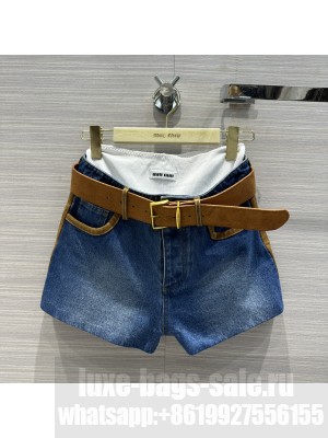 Miu Miu Two Piece Shorts With Belt