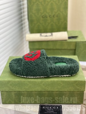 Gucci Women's slipper with Interlocking G Green 2021 Collection
