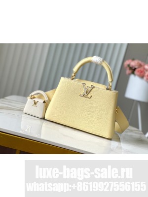 Louis Vuitton Capucines BB M24575 light yellow
