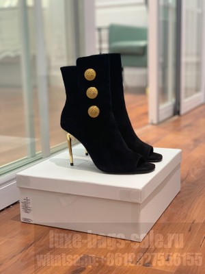 Balmain 10.5cm Open toe Black Boots 2022 Collection