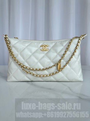 Chanel Medium HOBO BAG AS5498 white