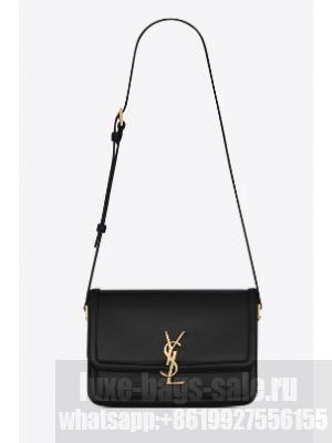 SOLFERINO SMALL SATCHEL IN BOX SAINT LAURENT LEATHER 63430 black
