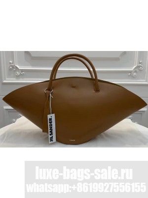 Jil Sander Large Sombrero Tote Bag Brown