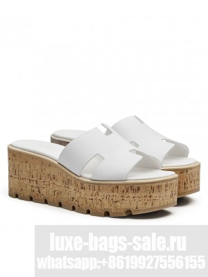 Hermes Women's Eze 30 Sandal White