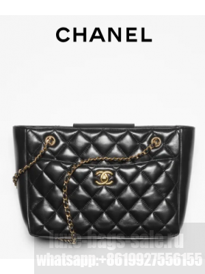 Chanel SMALL SHOPPING BAG AS5215 BLACK