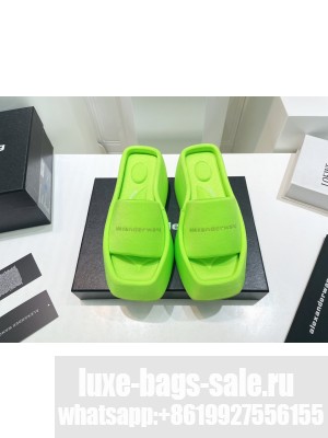 Alexander Wang Fabric Platform Wedge Slide Sandals  2022 Collection